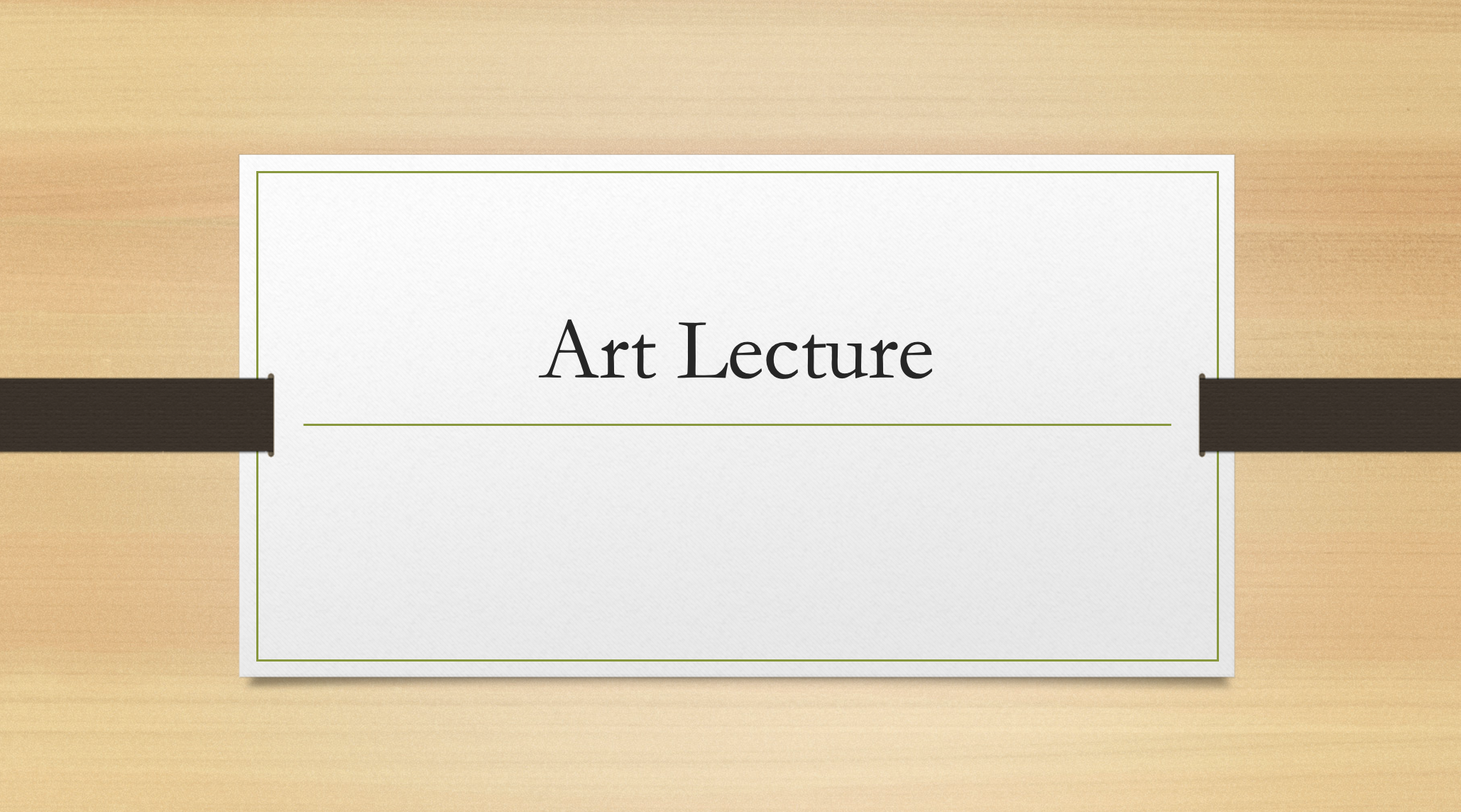 Art Lecture, February 29, 2024